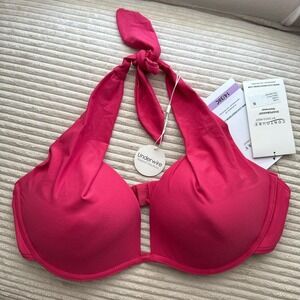NWT Coco Reef Contours Cameo Padded Underwire Bikini Top Hot Pink